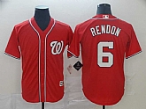 Nationals 6 Anthony Rendon Red Cool Base Jersey,baseball caps,new era cap wholesale,wholesale hats